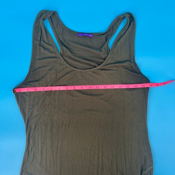West Kei Olive Green Maxi Tank Dress - Size XL - Picture 3 of 10